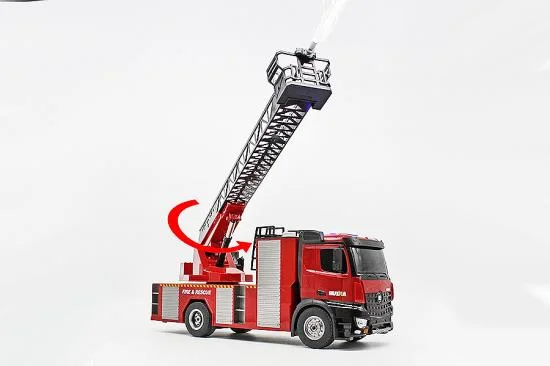 HuiNa 1:14 Fire Truck With Ladder And Hose &mdash; image 4 of 7