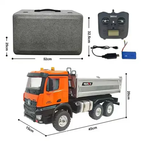 HuiNa 1:14 Part Metal Dump Truck &mdash; image 2 of 16