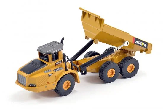 HuiNa 1/50 Diecast 6-Wheel Dump Truck Static Model — image 2 of 5