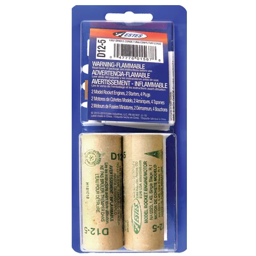Estes Rocket Motors - D12-5 (Pack 2) — image 1 of 3