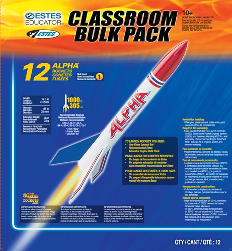 Estes Rocket - Alpha (12pk) - Skill Level 1 — image 6 of 6
