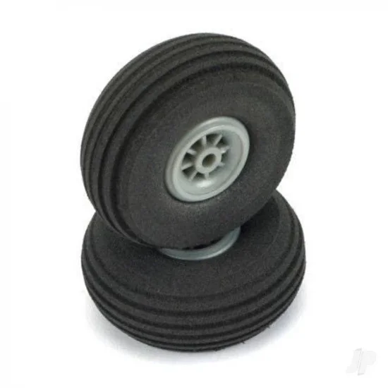 Dubro 2-3/4in Super Lite Wheels (70mm) (1 pair per card) — image 2 of 2