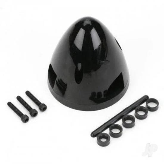 Dubro 2-1/2in Three Blade Spinner Black (1 PC per package) &mdash; image 2 of 4