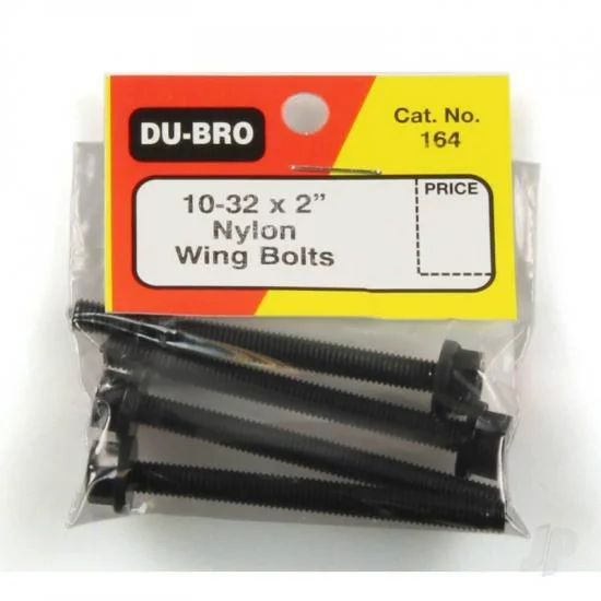 Dubro 1/4-20 x 3in Nylon Wing Bolts (4 pcs per package) — image 2 of 5
