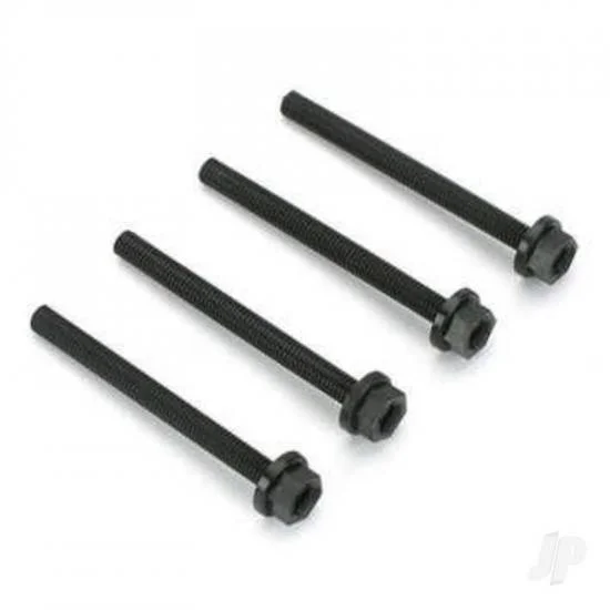 Dubro 1/4-20 x 3in Nylon Wing Bolts (4 pcs per package) — image 4 of 5