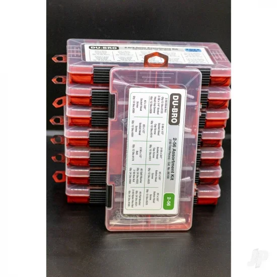 Dubro 2-56 Hardware Assortment Kit (180 pcs set) &mdash; image 3 of 5
