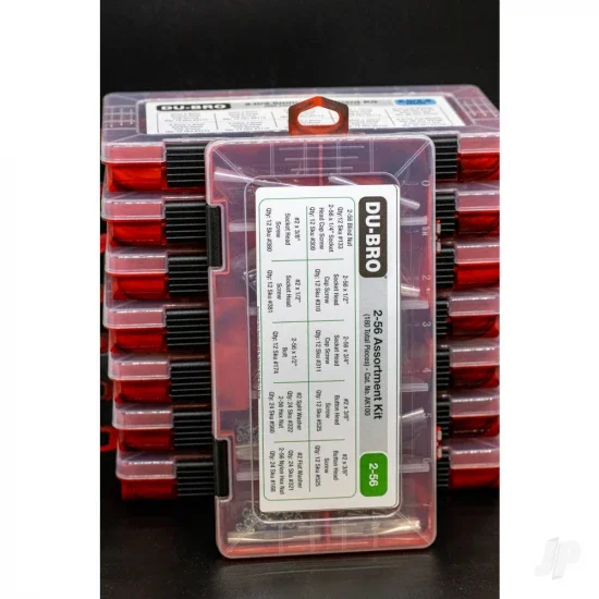 Dubro 2-56 Hardware Assortment Kit (180 pcs set) &mdash; image 4 of 5