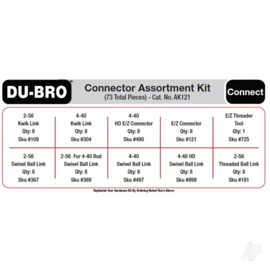 Dubro Connectors Assortment Kit (73 pcs set) — image 1 of 2