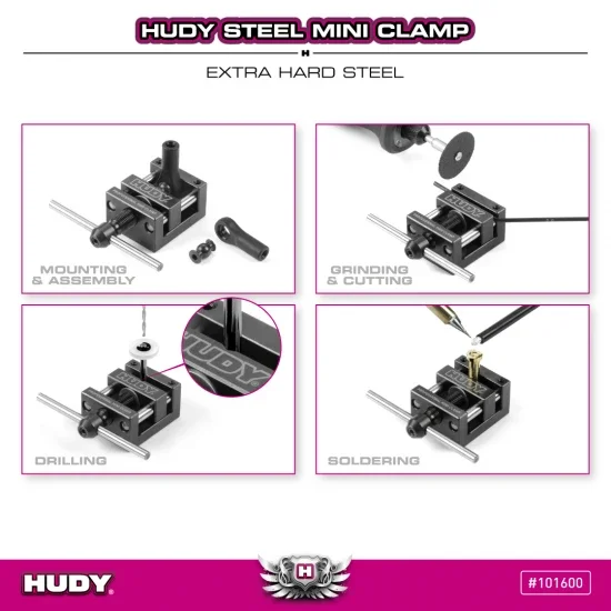 Hudy Steel Mini Clamp Extra Hard Steel — image 2 of 3