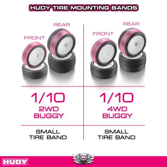 Hudy Tire Mounting Band - Small - Black (4) &mdash; image 3 of 4