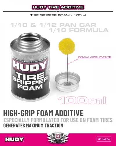 Hudy Tyre Additive - Tire Gripper Foam - 100ml — image 2 of 2