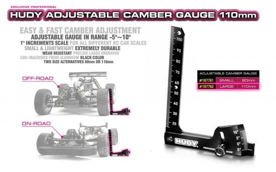 Hudy Adjustable Camber Gauge 110mm — image 2 of 2
