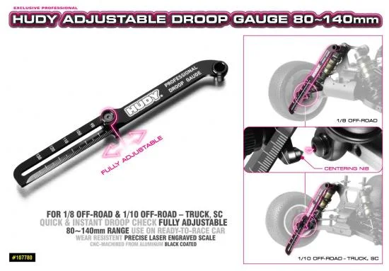 Hudy Adjustable Droop Gauge 80~140mm — image 2 of 2
