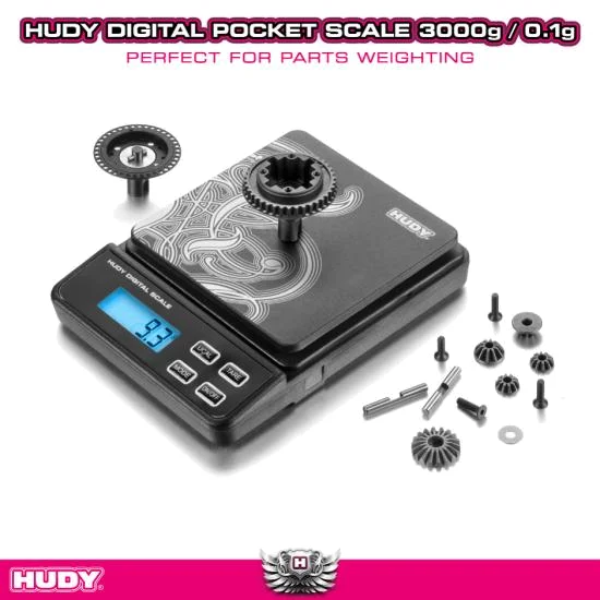 Hudy Professional Digital Pocket Scale - 3000G/0.1G — image 2 of 5