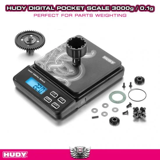 Hudy Professional Digital Pocket Scale - 3000G/0.1G — image 3 of 5