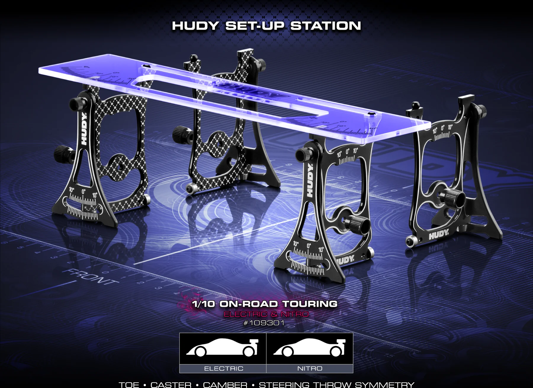 Hudy Set Up Station 1/10 Touring Cars | DY109301