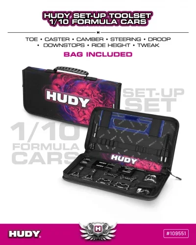 Hudy Set Up Station And Set Up Tools With Carrying Bag - 1:10 Formula Cars — image 4 of 7