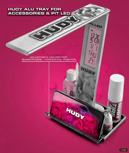 Hudy Aluminium Tray For Accessories + Pit LED &mdash; image 5 of 6