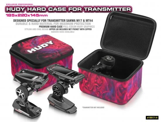 Hudy Hard Case - 185X220X145mm - Transmitter Sanwa Mt4 Mt44 And M17 &mdash; image 2 of 2