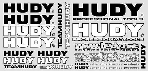 Hudy Bodyshell Stickers/Decals
