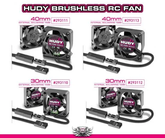 Hudy Brushless RC Fan 40mm - With Internal Soldering Tabs — image 2 of 3