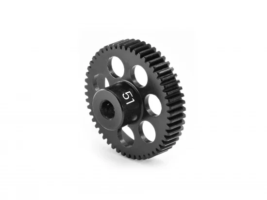 Hudy Aluminium Ultra-Light Pinion Gear - Hard Coated - 51T / 64DP — image 2 of 4