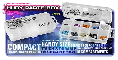 Hudy Hardware Parts Box - 10 Compartments