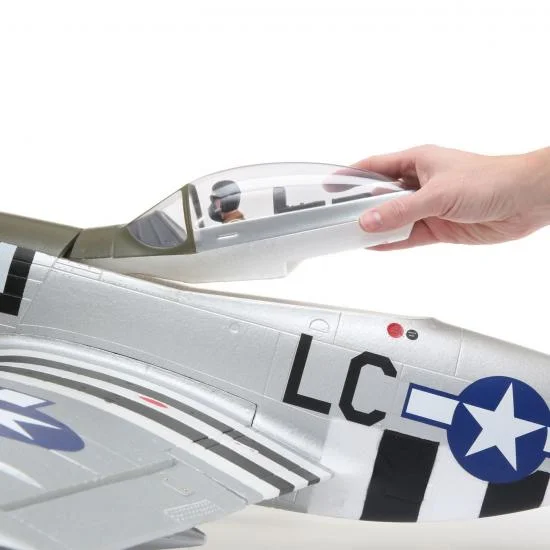 E Flite P-51D Mustang 1.2m AS3X - BNF Basic — image 7 of 16