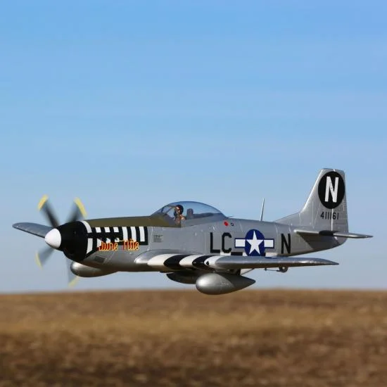 E Flite P-51D Mustang 1.2m AS3X - BNF Basic — image 4 of 16