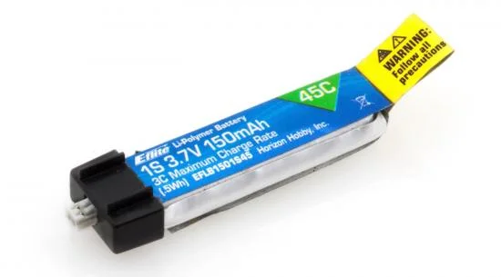 E Flite 3.7v 1S 150mAh 45C LiPo Battery — image 1 of 2