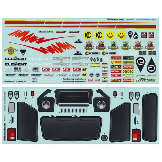 Element RC Enduro12 Bushido Decal Sheet — image 1 of 2