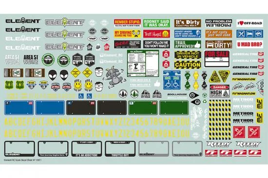 Element RC Element Scale Decal Sheet — image 2 of 2