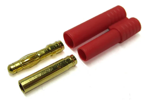 eTronix 4.0mm Gold Connector W/Housing &mdash; image 2 of 2