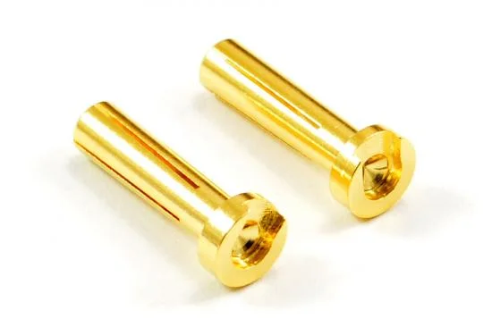eTronix Low Profile 4.0mm Male Gold Connectors (2) For Right Angle — image 2 of 3