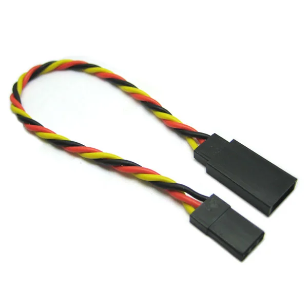 JR Twisted Servo Extension Lead - 10cm (100mm)