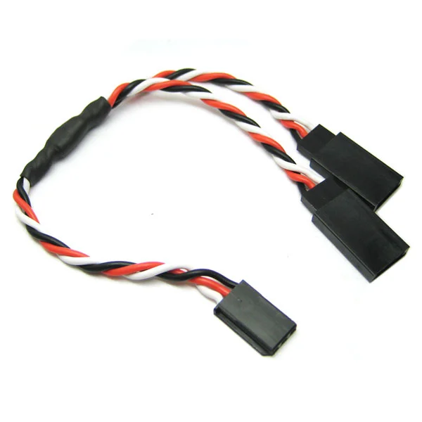 eTronix 15Cm 22AWG Futaba Twisted Y Extension Wire