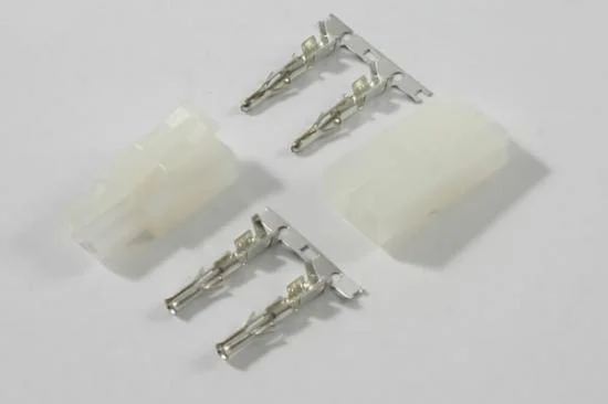 Tamiya Connectors - 1 Pair (1 Male, 1 Female, With Crimp Connectors) — image 2 of 3