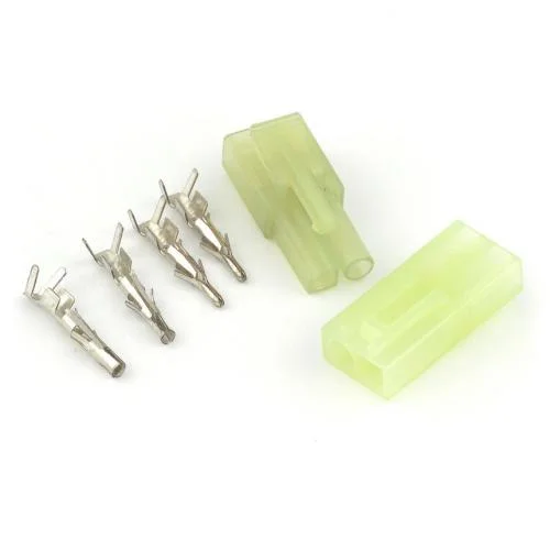eTronix Mini Tamiya Male/Female Connector Set With Crimps — image 1 of 2