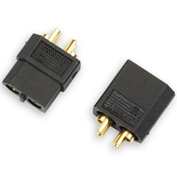 eTronix Black XT60 Connectors - 1 Pair (Male/Female)	