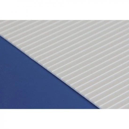 Evergreen 6x12in (15x30cm) Clapboard Siding Sheet .040in (1.0mm) Thick .050in Spacing (1 Sheet per pack) &mdash; image 4 of 6