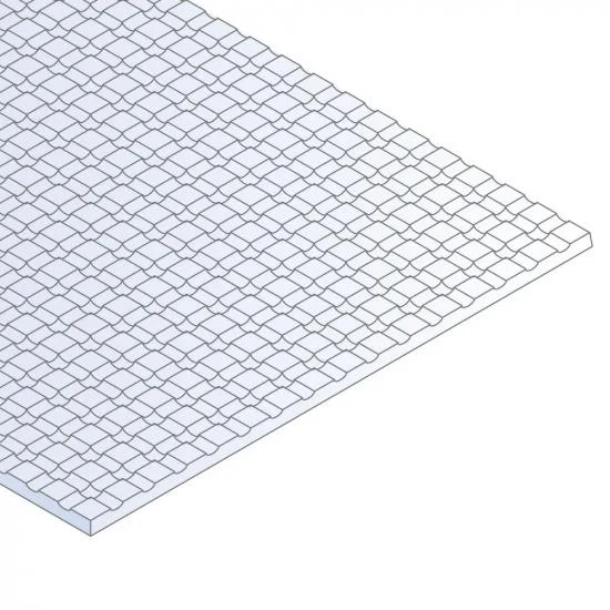 Evergreen 6x12in (15x30cm) Sidewalk Sheet .040in (1.0mm) Thick 1/2x1/2in Spacing (1 Sheet per pack) &mdash; image 3 of 5