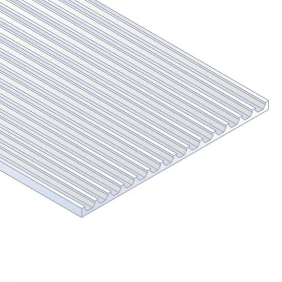 Evergreen 6x12in (15x30cm) Board & Batten Sheet .040in (1.0mm) Thick .100in Spacing (1 Sheet per pack) &mdash; image 3 of 5
