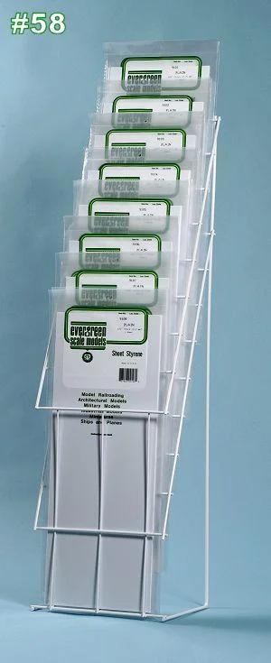 Evergreen [58] Economy 21 Long Sheet Assortment with Display Rack &mdash; image 2 of 2