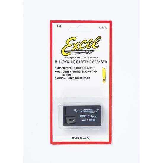 Excel #10 Curved Edge Blade, Shank 0.25 (0.58 cm) (5pcs)(Carded) — image 3 of 8