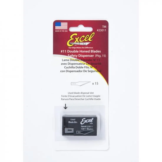Excel #11 Double Honed Blade, Shank 0.25 (0.58 cm) (5pcs) (Carded) &mdash; image 4 of 8