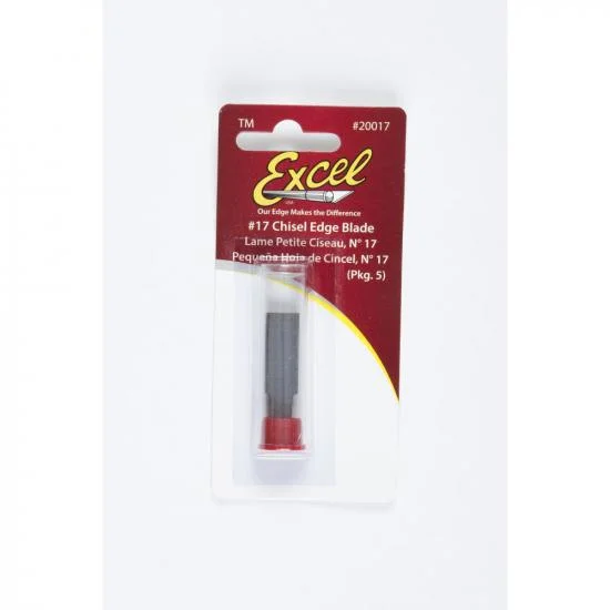 Excel #17 3/8in Chisel Blade, Shank 0.25 (0.58 cm) (5pcs) (Carded) &mdash; image 2 of 5