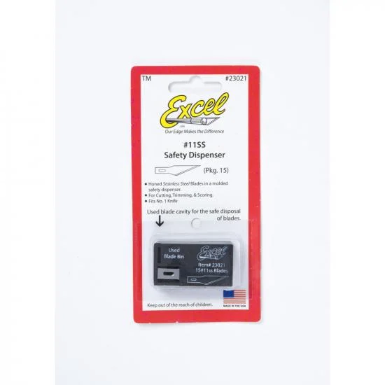 Excel #11 Stainless Steel Blade, Shank 0.25 (0.58 cm) (5pcs) (Carded) &mdash; image 3 of 8