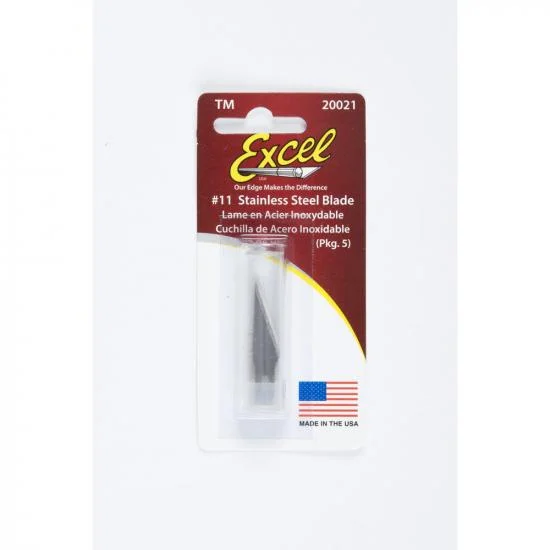 Excel #11 Stainless Steel Blade with Dispenser, Shank 0.25 (0.58 cm) (15pcs) (Carded) — image 2 of 7