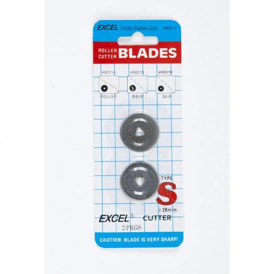 Excel 28mm Roller Rotary Blades (2) (Carded) — image 2 of 6