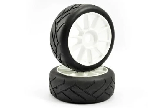 Fastrax 1:8 Premounted Slick Tyres Grid Iron/Split Spoke &mdash; image 2 of 4